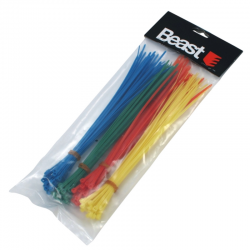 Opaski zaciskowe trytki 200x2.5mm 120szt BEAST