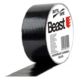 Taśma butylowa czarna uszczelniająca 0.8mm x 50mm x 10m BEAST