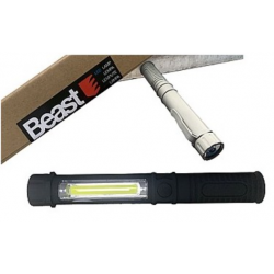 Lampka warsztatowa LED COB 2W + 1W z magnesem BEAST