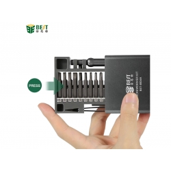 BST-8934A 50w1 wkrętak + 48 bitów + pęseta w aluminiowym etui
