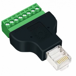 Adapter wtyk RJ45 na złącze śrubowe przejściówka
