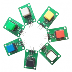 Zestaw 7 modułów przycisk cyfrowy kwadratowy 6 kolorów Arduino