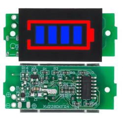 Moduł wskaźnika poziomu naładowania akumulatora 1S 3.7V ​​​​​​​z niebieskim podświetleniem