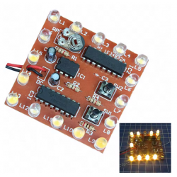 Zestaw do samodzielnego montażu DIY 16 LED płynące światło