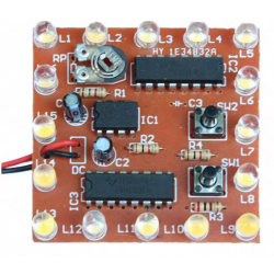 Zestaw do samodzielnego montażu DIY 16 LED płynące światło