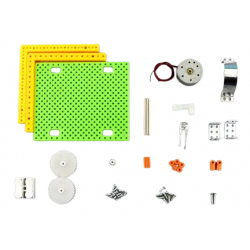 Zestaw do samodzielnego montażu ręczny generator prądu korbkowy DIY KIT