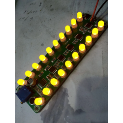 Wskaźnik wysterowania audio LED z mikrofonem USB equalizer zielony