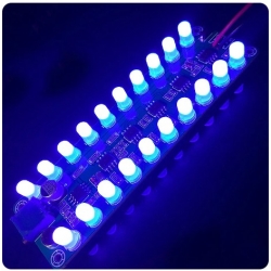 Wskaźnik wysterowania audio LED z mikrofonem USB equalizer zielony