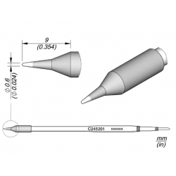 C245-201 grot do lutownic z kolbą T245 stożek 0,6mm AIXUN