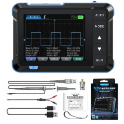 [ZESTAW] DSO153 mini oscyloskop cyfrowy z generatorem 1MHz 5MSa/s Fnirsi + sonda P6100 + adapter MCX-BNC