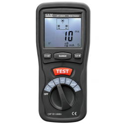 DT-5554 tester wyłączników różnicowoprądowych RCD CEM