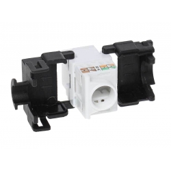 Gniazdo keystone RJ45 8P8C KAT6e E4049
