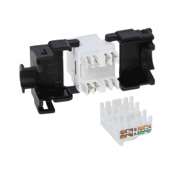 Gniazdo keystone RJ45 8P8C KAT6e E4049
