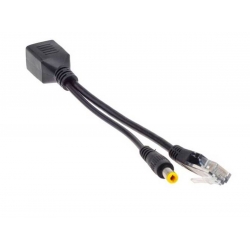 Adapter zasilania po skrętce POE czarny E4653