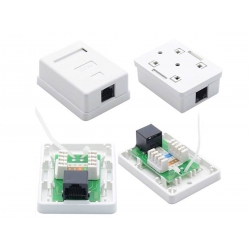 Gniazdo RJ45 8P8C Kat5e 1 portowe E5943