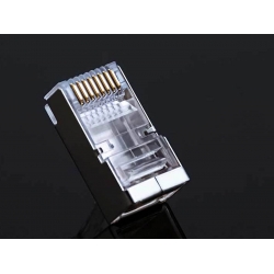 Wtyk RJ45 kat6 drut pass through ekran E5944