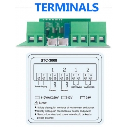 Termostat cyfrowy STC-3008 regulator temperatury i wilgotności 230VAC