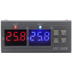 Termostat cyfrowy STC-3008 regulator temperatury i wilgotności 230VAC