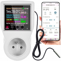 Termostat z gniazdem 230V WiFi Tuya Smart Eurokomp