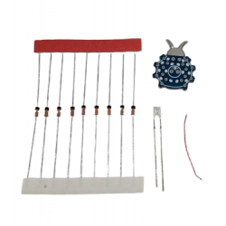 Detektor promieniowania GSM biedronka z błyskającymi diodami LED DIY KIT