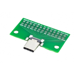 Płytka testowa wtyk żeńskie USB-C 2.54mm