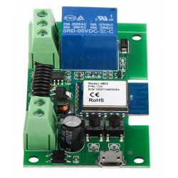 1-kanałowy moduł przekaźnika WiFi 7-32V AC/DC USB Tuya Smart Life