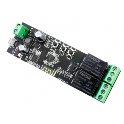 2-kanałowy moduł przekaźnika 7-32V AC/DC sterownik bram i silników Tuya Smart WiFi