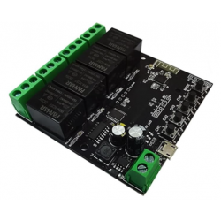 4-Kanałowy moduł przekaźnika WiFi 7-32V Tuya Smart Life