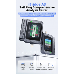 iBridge A3 tester portów ładowania Lightning / USB-C tester USB iPhone Android QIANLI