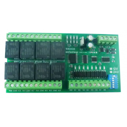 8-kanałowy moduł przekaźnikowy IO RS485 Modbus RTU 12V