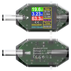 DT550 Precyzyjny cyfrowy miernik napięcia i prądu DC 50V 12A ATORCH