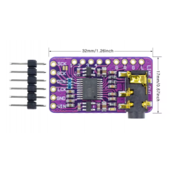 PCM5102 moduł audio DAC I2S dla Raspberry Pi