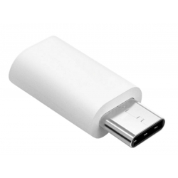 Adapter Przejściówka Micro USB - USB typu C Srebrna
