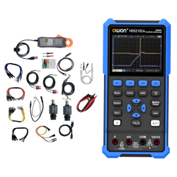 HDS2102A-3 oscyloskop do motoryzacji 2x100MHz 500MSa/s z multimetrem z akcesoriami OWON