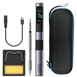 HS-02A inteligentna przenośna lutownica cyfrowa 100W 100°C-450°C USB-C Fnirsi