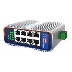 USR-ISG1008P 8-portowy przemysłowy switch PoE z zasilaczem 120 DIN PUSR