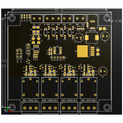 Moduł przekaźnikowy Modbus RTU 4-kanałowy RS485/TTL UART