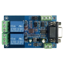 Moduł przekaźnikowy 2 kanałowy RS232 DB9 / TTL UART