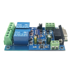 Moduł przekaźnikowy 2 kanałowy RS232 DB9 / TTL UART