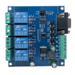 Moduł przekaźnikowy 4 kanałowy Modbus RTU RS232/TTL UART