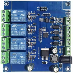 Moduł przekaźnikowy 4 kanałowy Modbus RTU RS485/TTL UART
