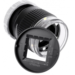 Lupa z podświetleniem LED i UV 30X metalowa cylindryczna biała