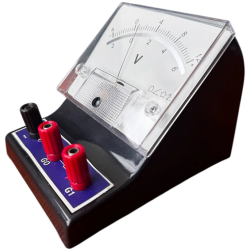 Woltomierz analogowy szkolny -4 do 12V / 0 do 6V DC trzy zaciski