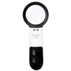 MA-023 lupa ręczna z podświetleniem 3.5x / 20x LED Pro'sKit