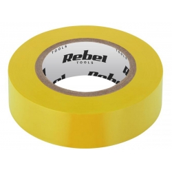 Taśma izolacyjna klejąca REBEL 0,13 mm x 19 mm x 10 yd żółta NAR0426