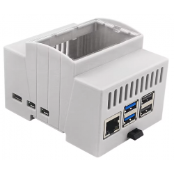 Obudowa na szynę DIN do Raspberry Pi 5 ABS