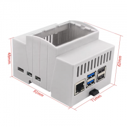 Obudowa na szynę DIN do Raspberry Pi 5 ABS