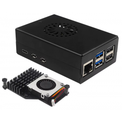Obudowa aluminiowa do Raspberry Pi 5  + wentylator z radiatorem