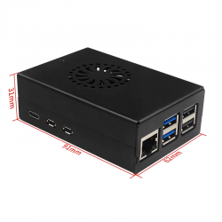 Obudowa aluminiowa do Raspberry Pi 5  + wentylator z radiatorem