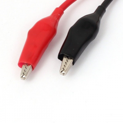 Przewód pomiarowy krokodyl - krokodyl 100cm 52mm 20AWG
